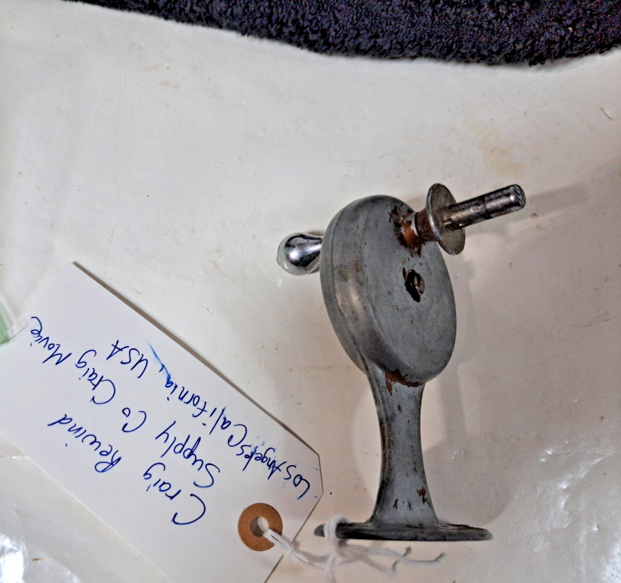 Vintage Craig Chrome Movie Film Supply Company Rewinder Crank