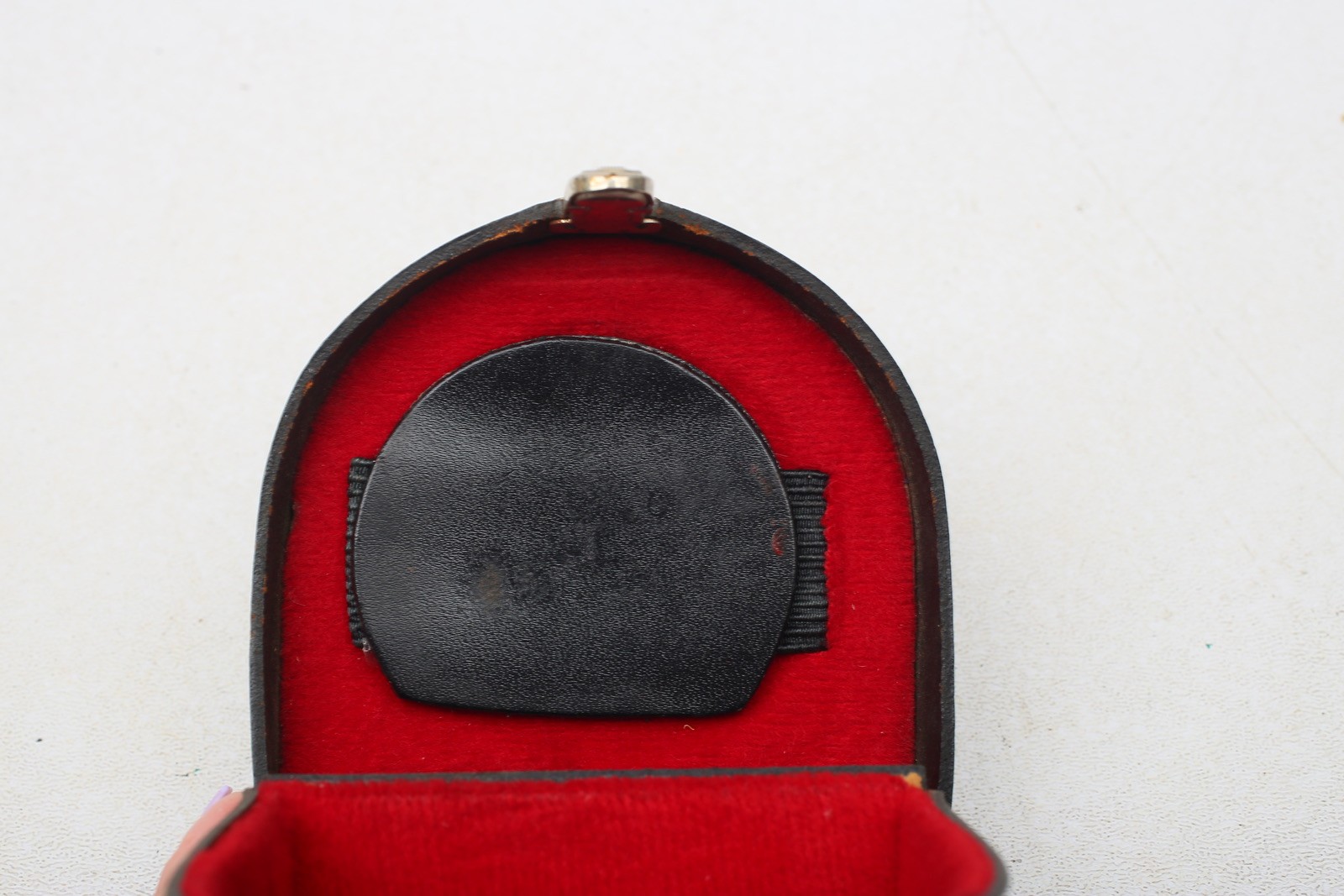 Zeiss model 23.1004 Black Leather w/Spring Bottom Fits 60mmx60mm Lens Case+GREAT
