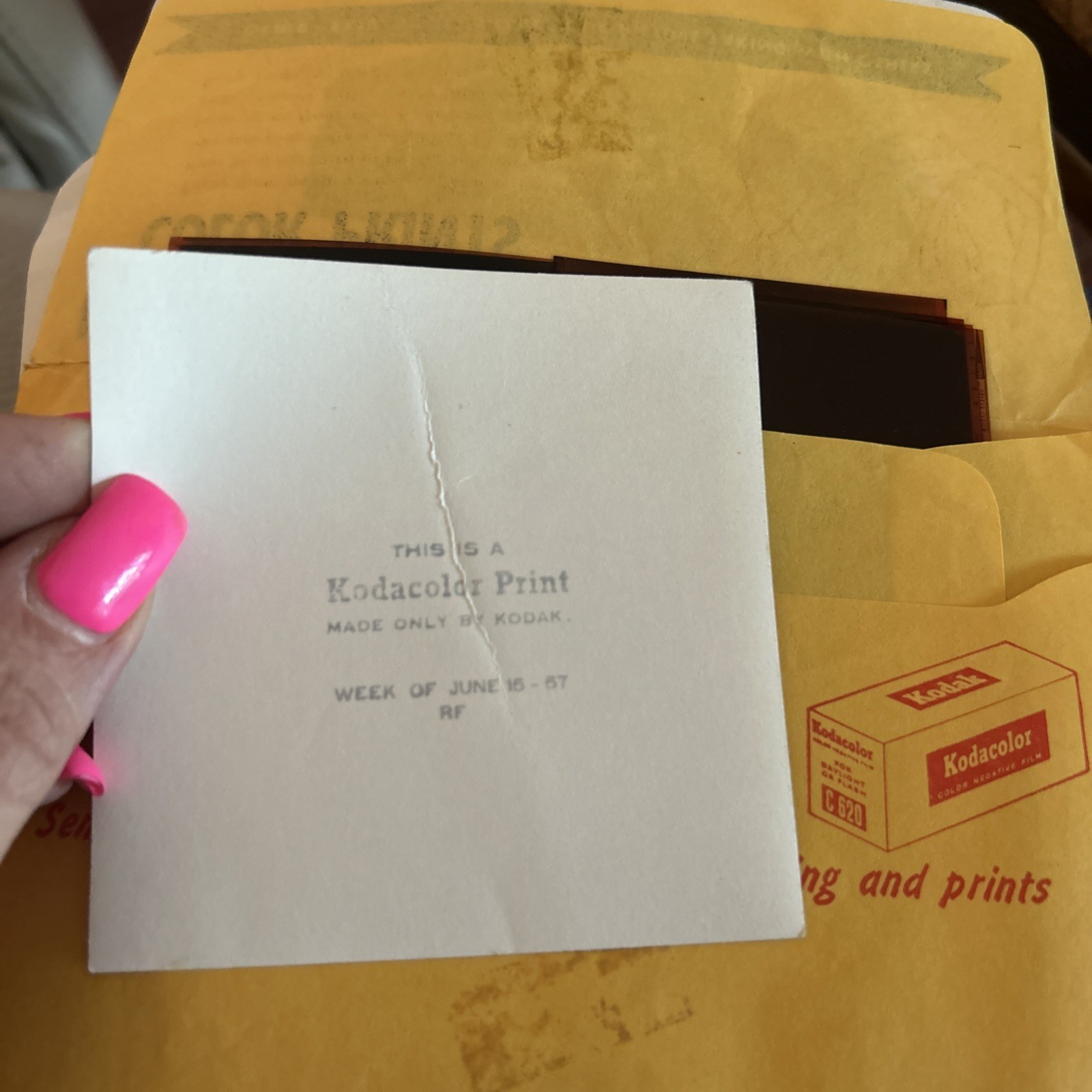 Just A Bundle Of Various Kodak Envelopes, One Has About 6 To 8 Negatives In