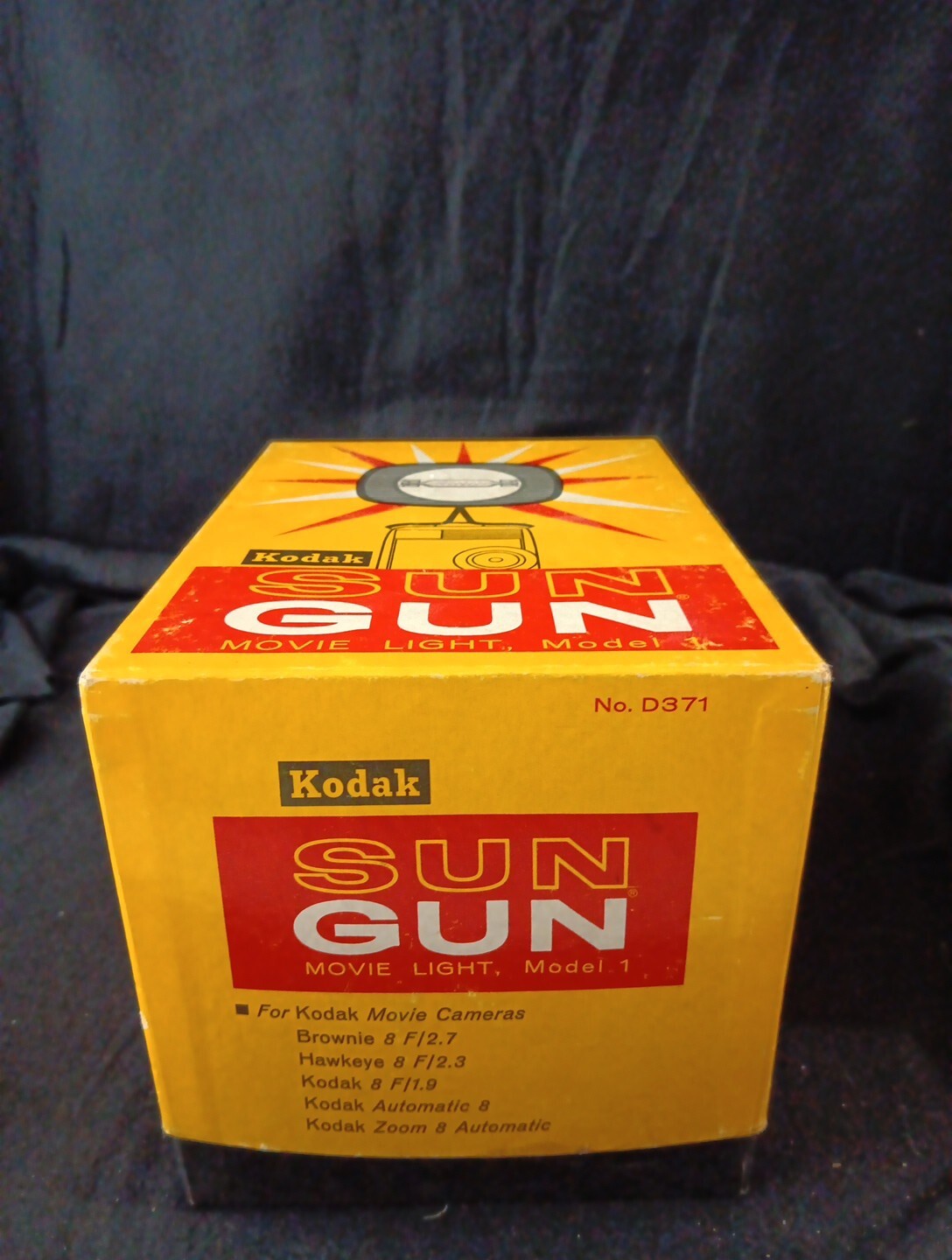 Kodak Sun Gun Movie Light Model 1 D371 Electric 8mm