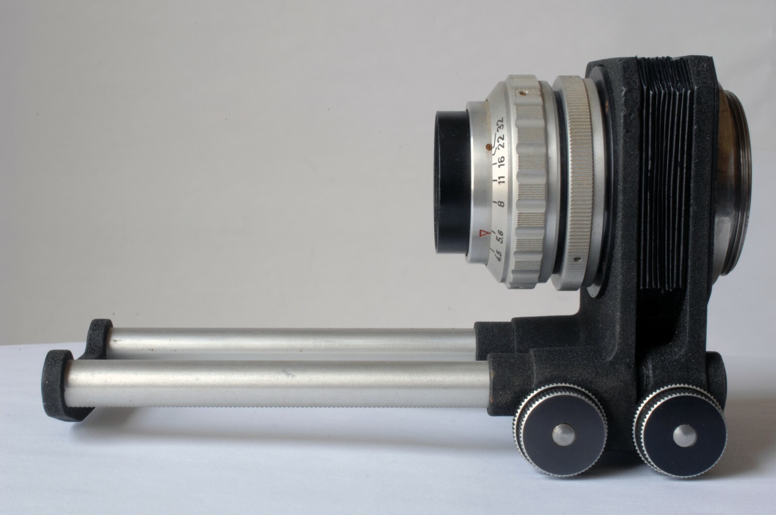 KIEPITT CAMERA FOCUSING Bellows Rail w/ Cassar 4.5/105 Lens LIECHTENSTEIN German