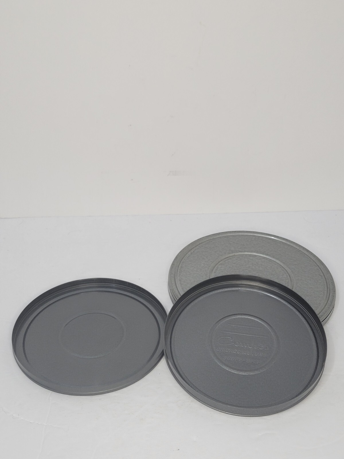 Vintage Empty Brumberger 8mm 5 in 200 Ft Film Reel & Canister And Compco