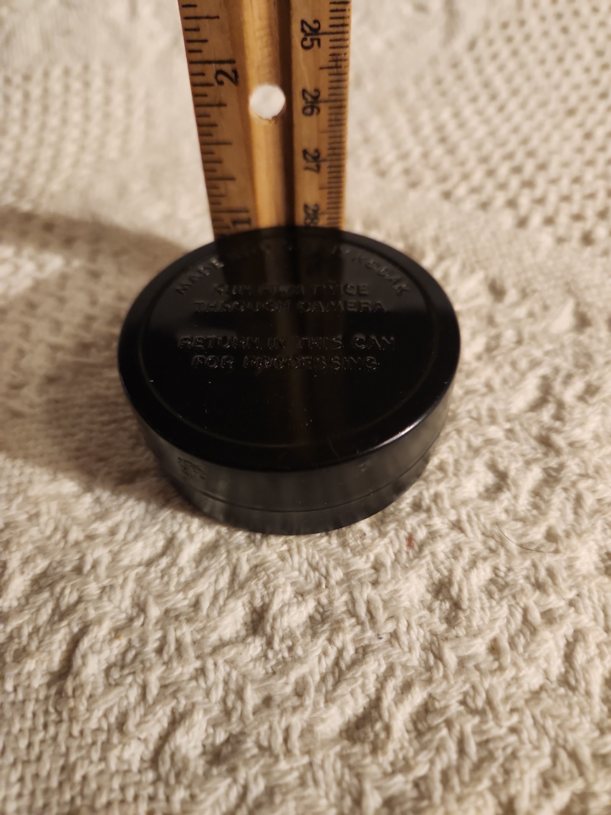 Vintage Kodak Black Metal Film Canister Tin