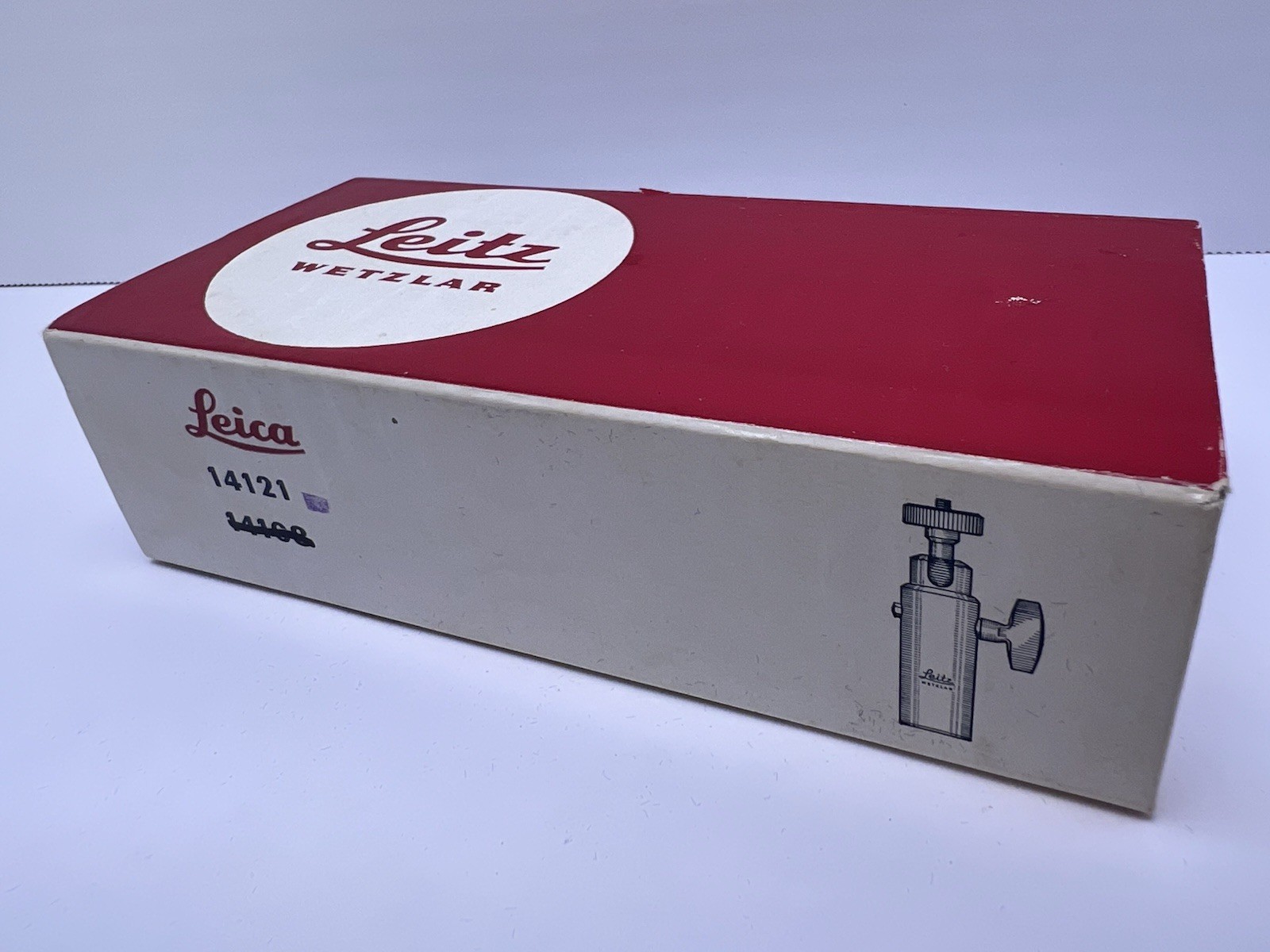 Vintage Leitz Wetzlar Leica Box Only 14121 Tripod Ball Head Case Germany 1960s