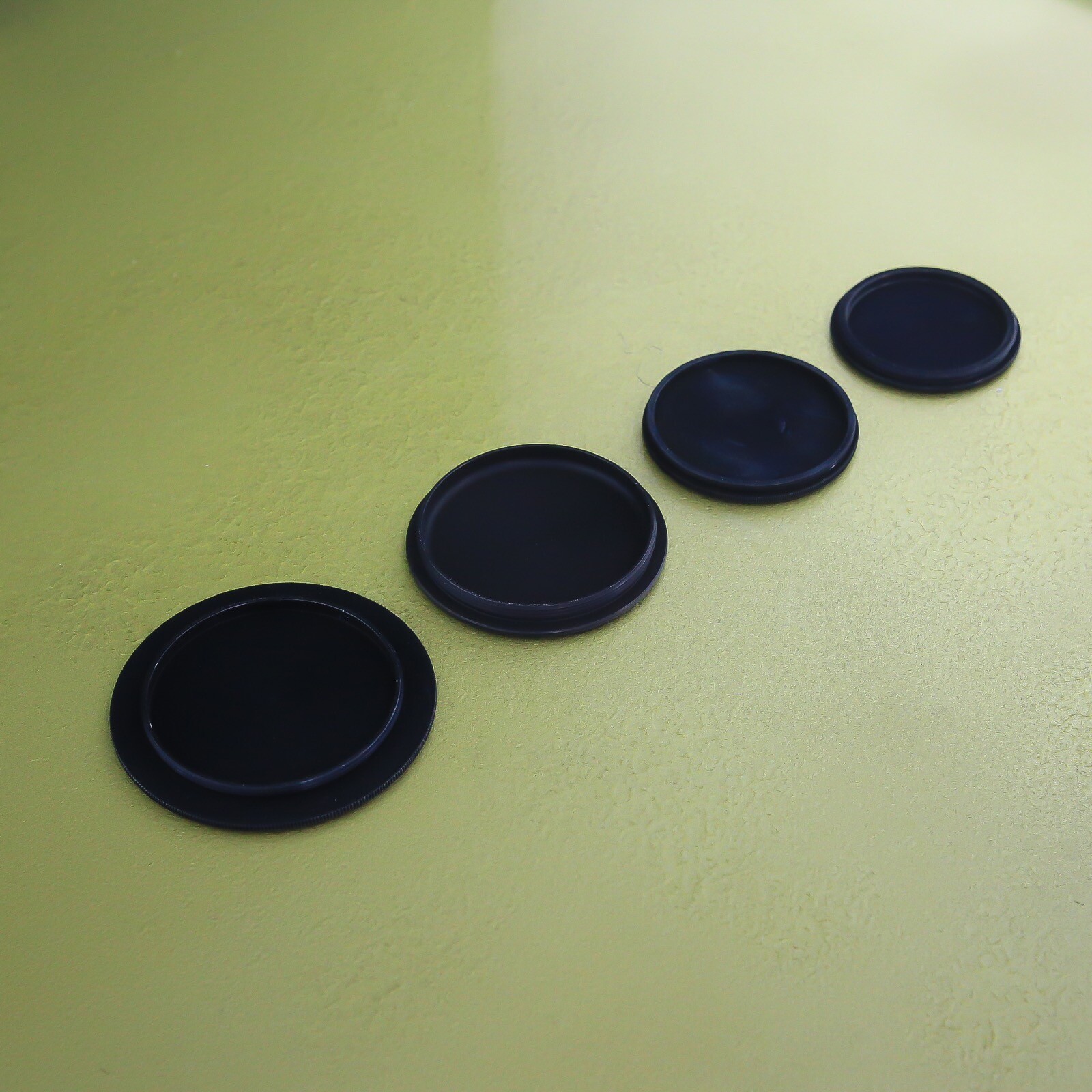 genuine Metal KINOPTIK paris 44,5 / 50 / 54 / 55 mm screw front lens cap set☆☆☆☆