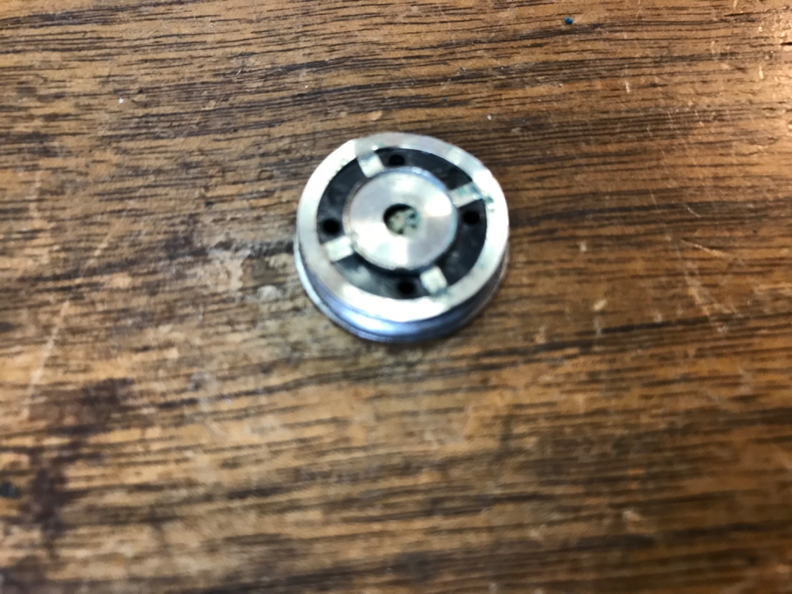 Battery Cap For Chrome Yashica Electro 35 Used Spare Part.