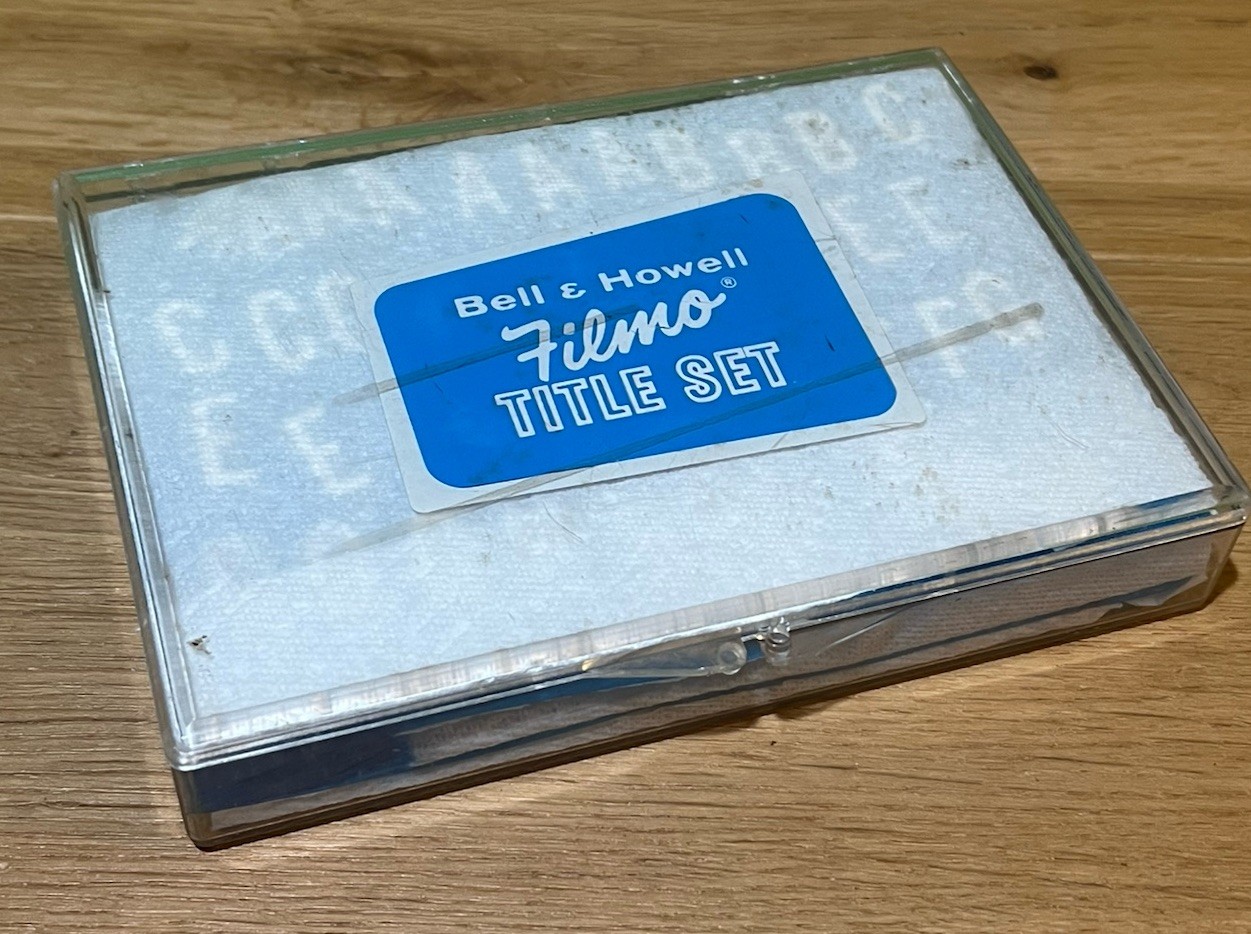 Bell & Howell Filmo Clapperboard Hollywood Movie Title Set Porcelain Ceramic