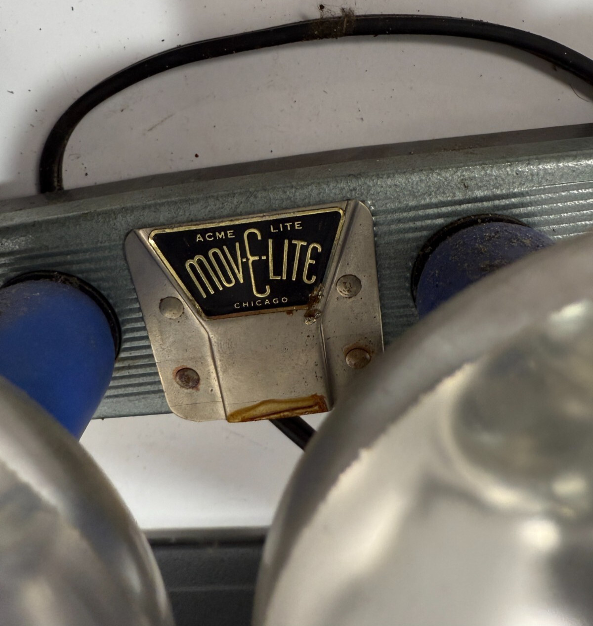 Vintage G.E. ACME MOV-E-LITE 4 Light Movie Film Stage Lighting with Case TESTED