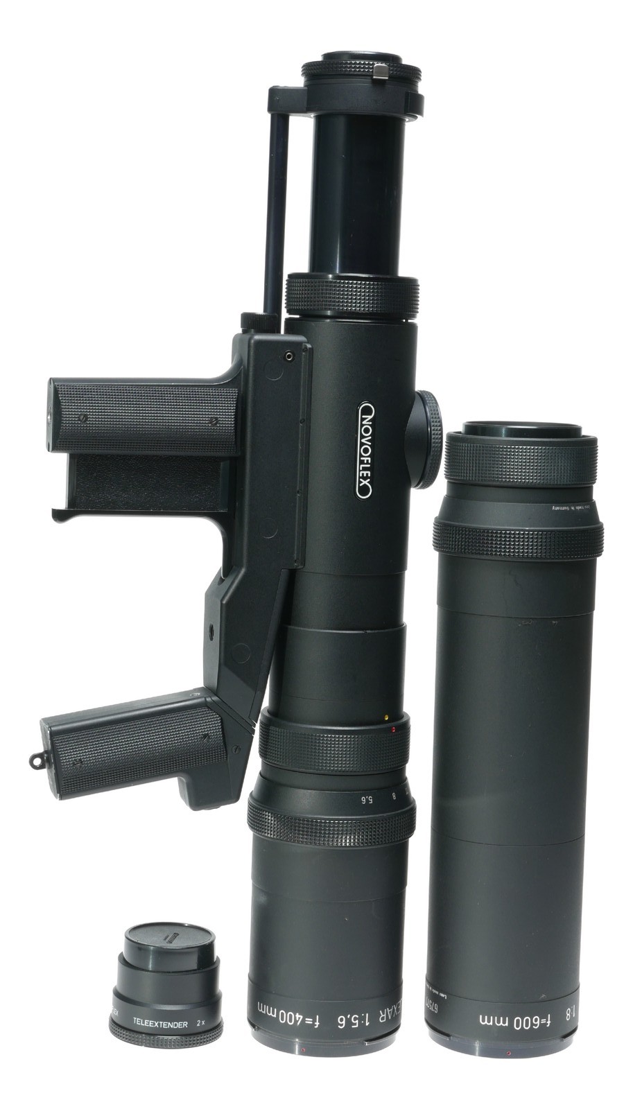 Novoflex Pistol grip focus F5.6 400mm and 600mm tele lens shoulder sniper