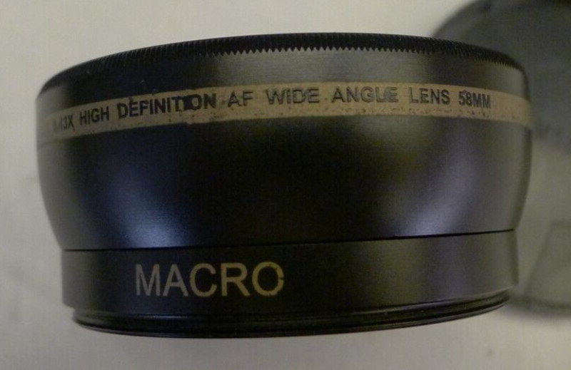 XIT 58mm Pro Series .43X HD AF Wide Angle Lens +Lens Caps BB