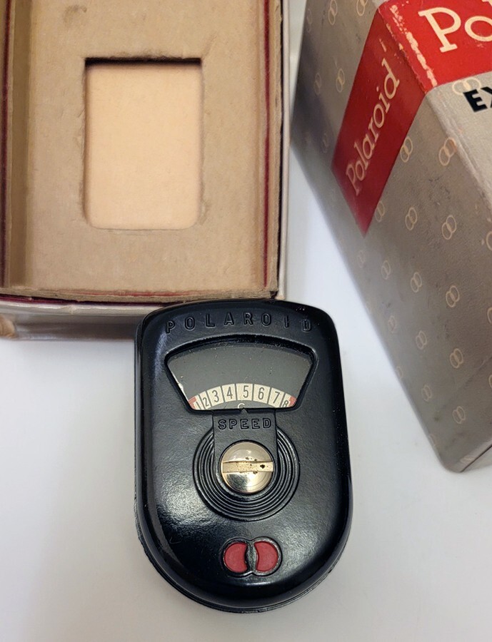 Vintage Polaroid Exposure Meter PR-22 W/Original Box & Manual General Electric
