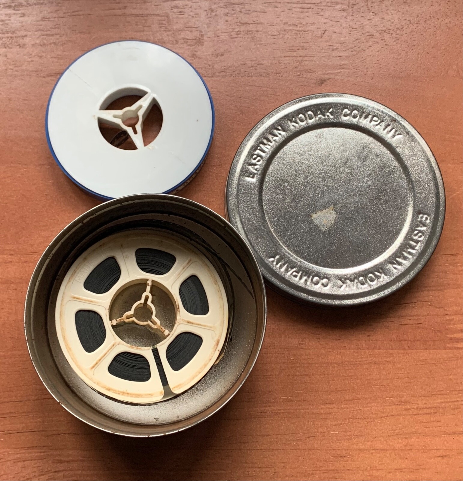 OLD EASTMAN KODAK COMPANY Metal Film Tin Canister Can Container 8mm Movie Reel