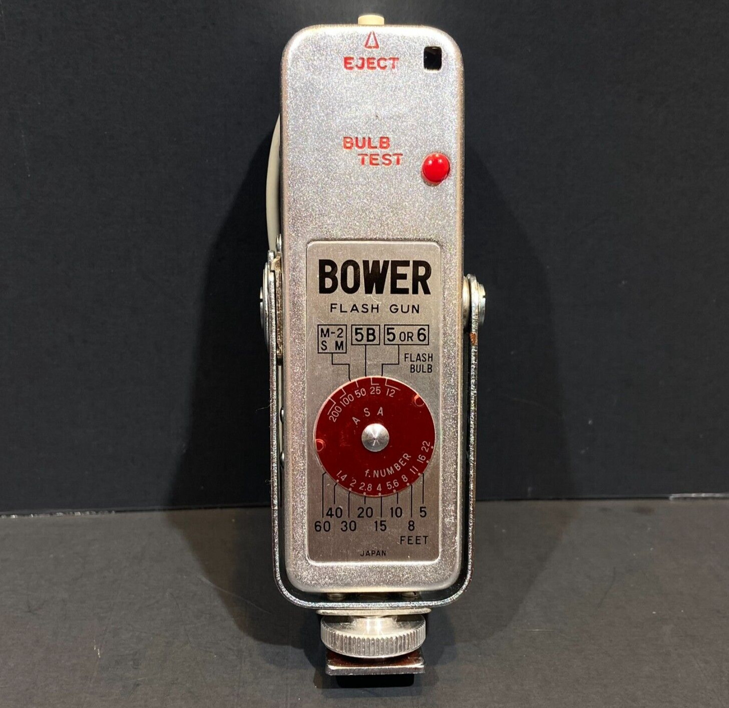 VTG Bower Flash Gun w/ Fan Disc for Camera Original Case Made in Japan Untested