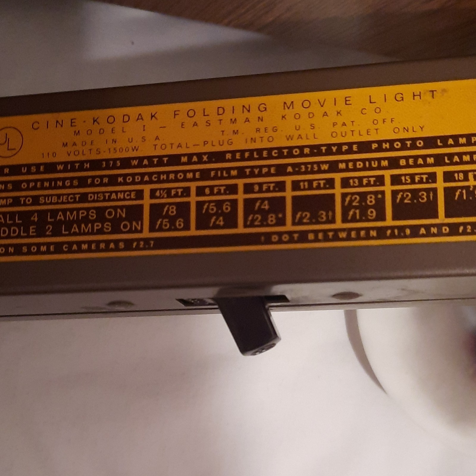 Kodak Cine-Kodak Folding Movie Light Model I Bulbs