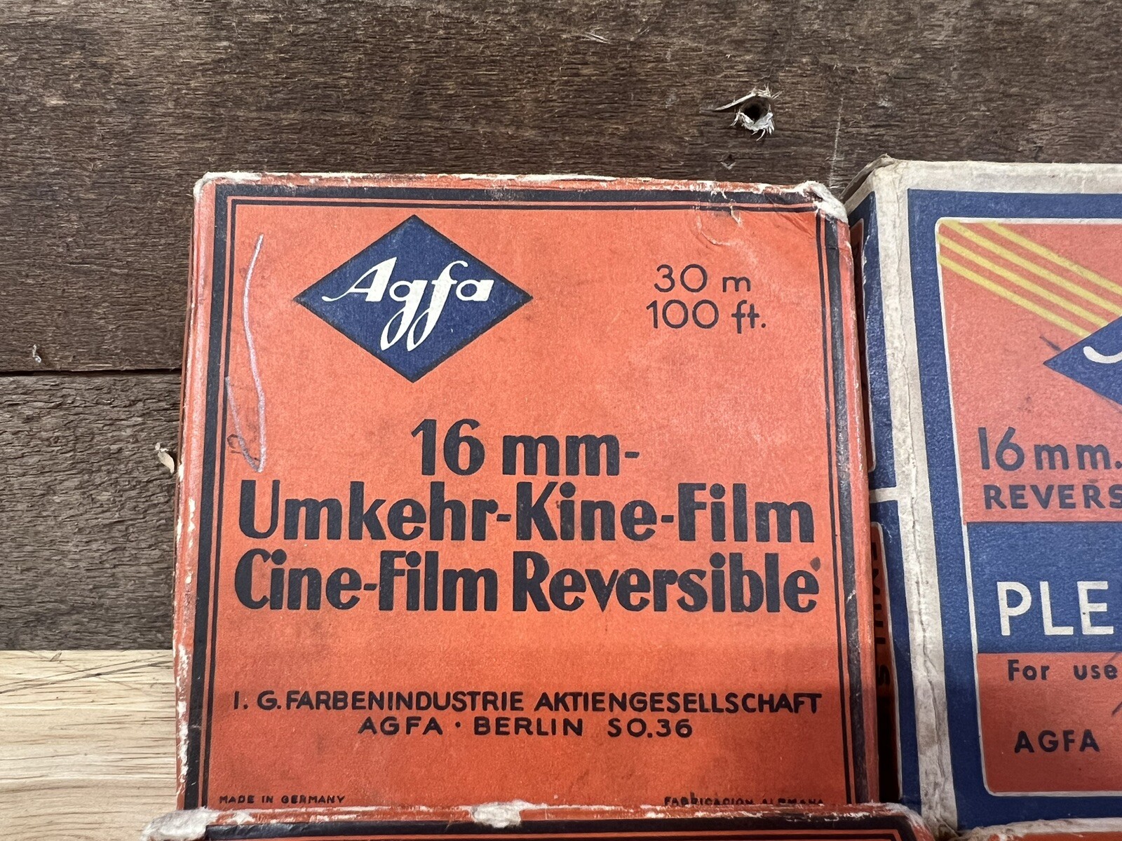 Vintage Lot Of 8 Agfa 16mm Reversible Cine-Film Reels With Boxes