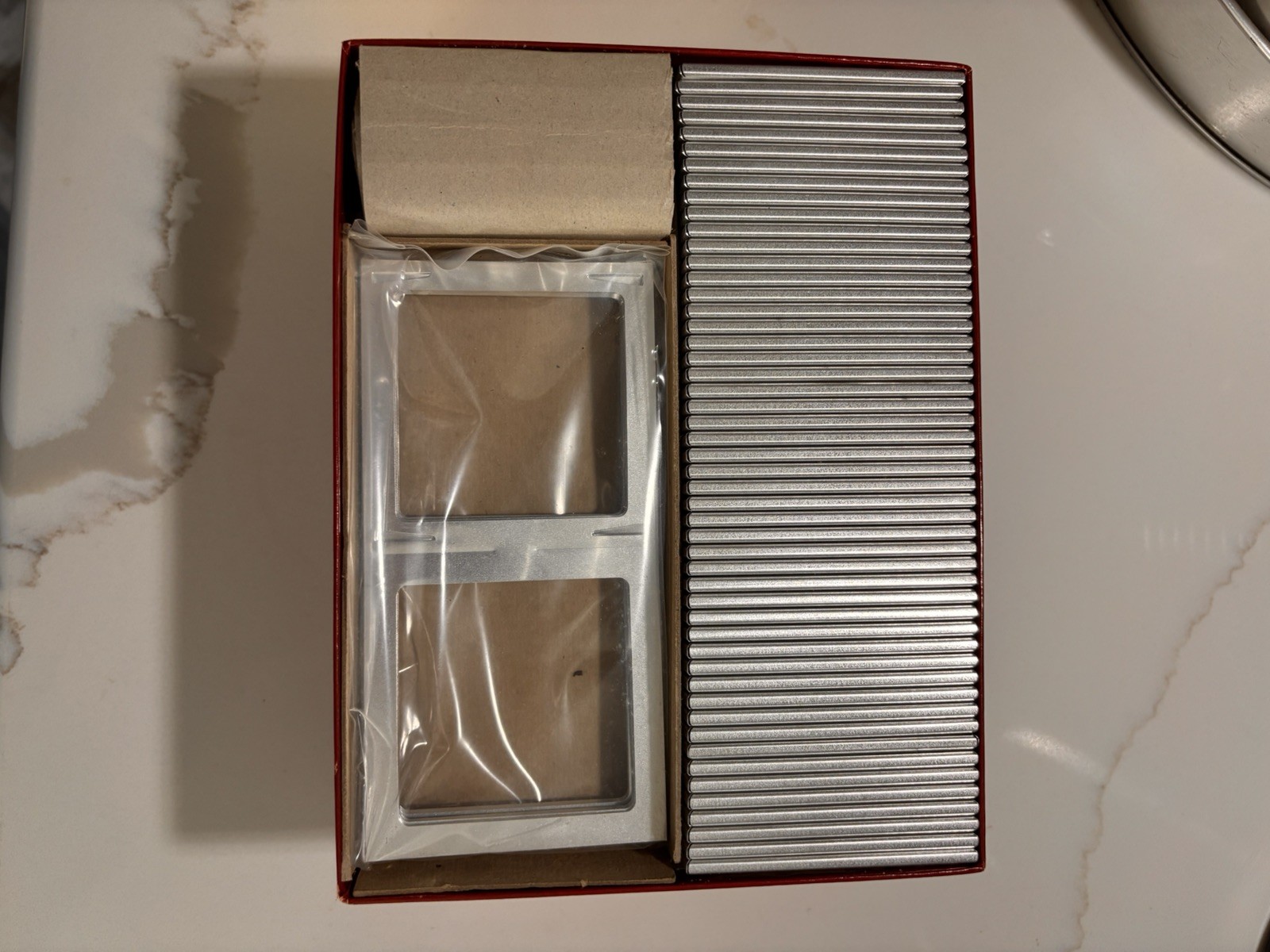 EMDE 2-3/4 x 2-3/4 Aluminum Frames with Double Fold Masks Qty. 50 unused 2.75”
