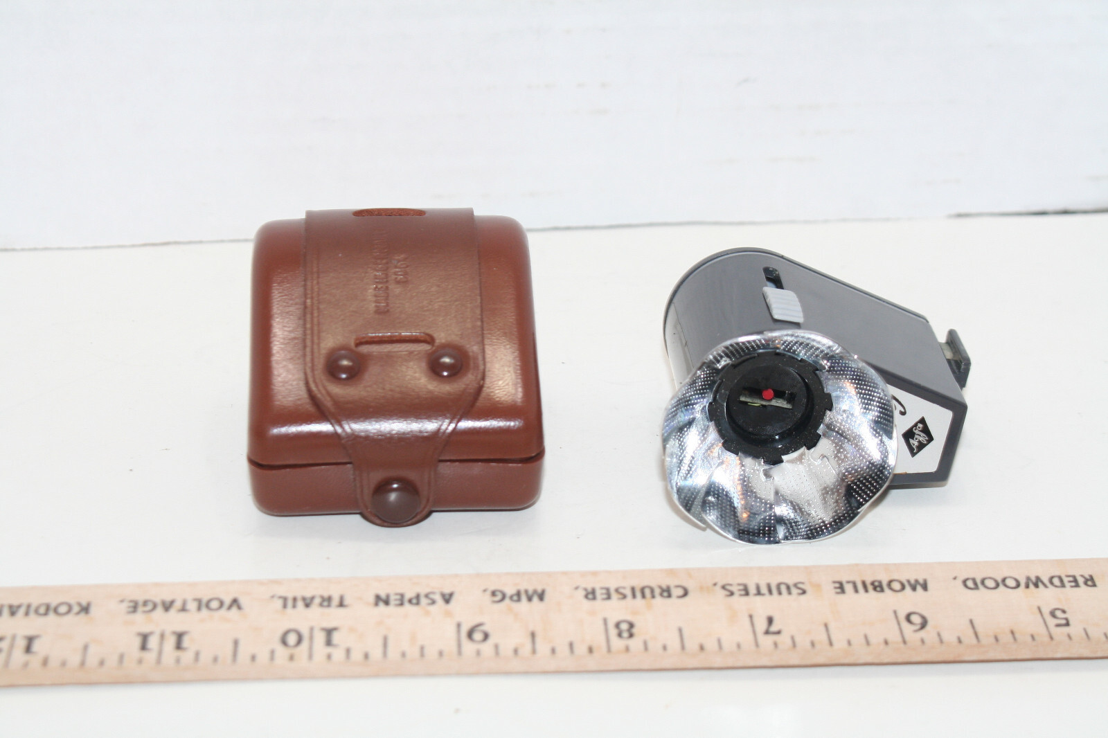 VINTAGE Collectible TULLY AGFA Folding Reflector Fan Flash w/ Original Case *