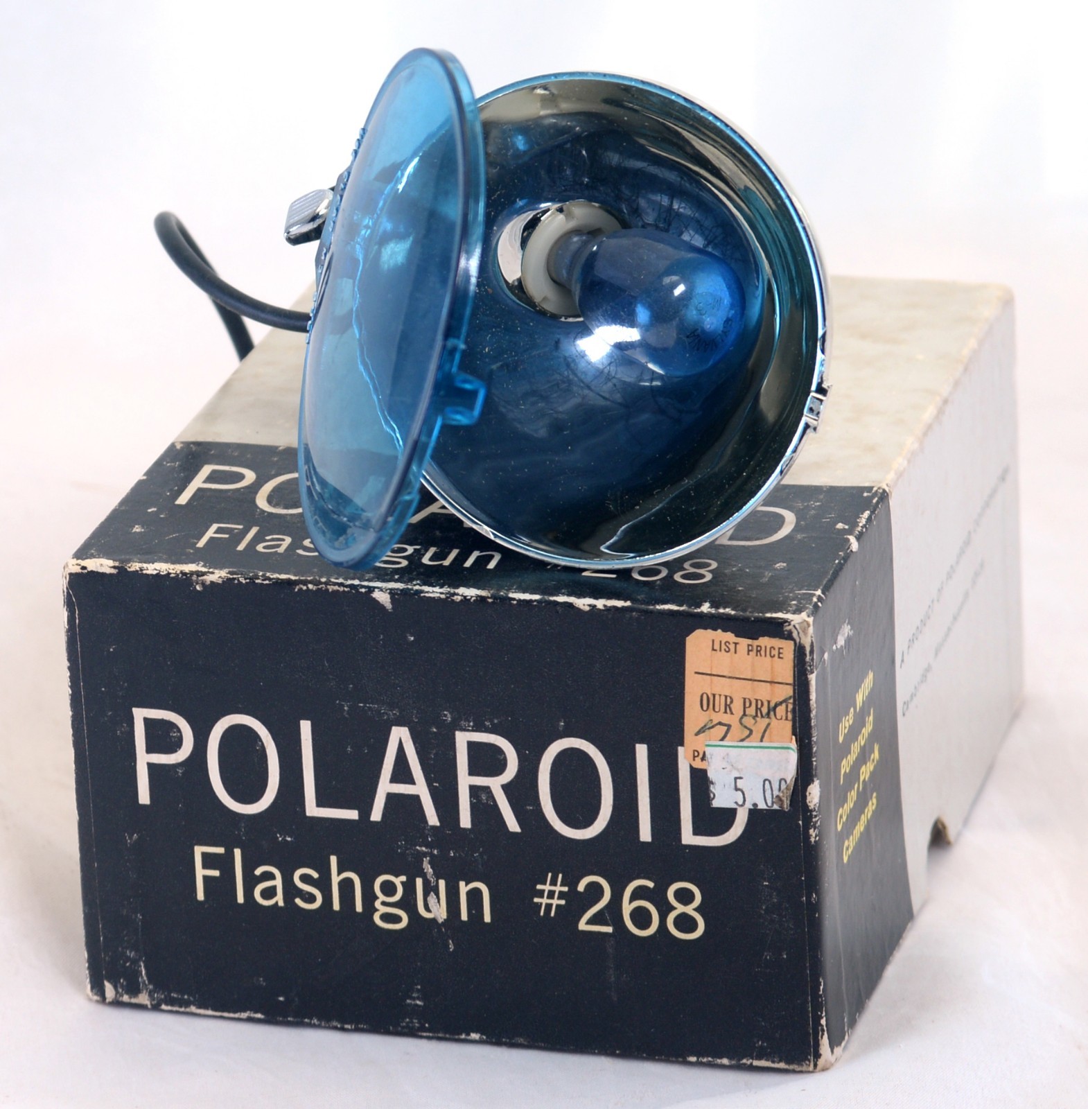 Polaroid Flashgun #268 Vintage Lighting Accessory in Original Box