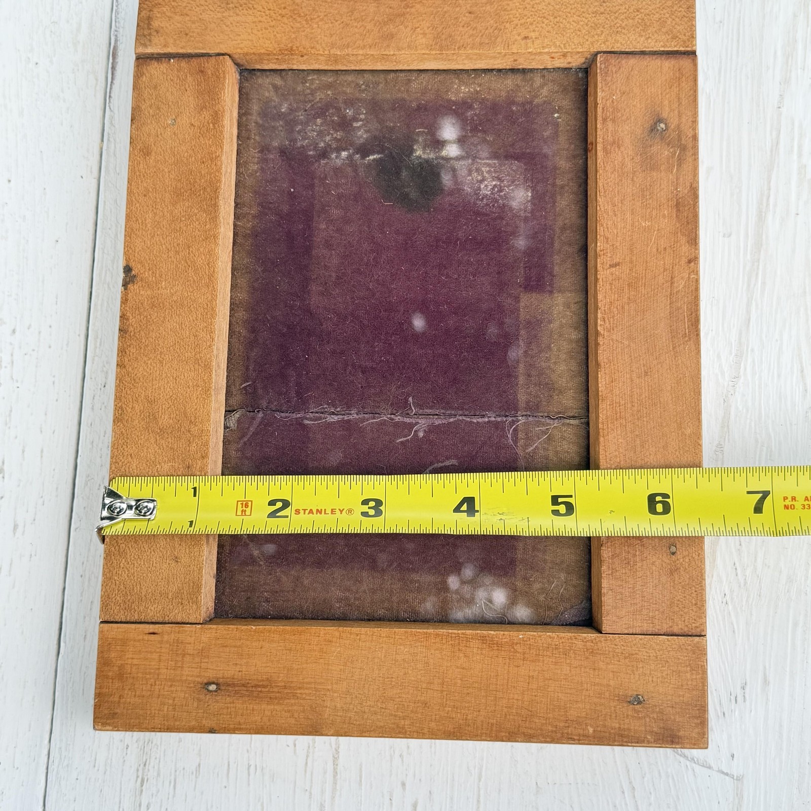 Antique Vintage Century Contact Printing Frame Darkroom Wooden Ground Glass USA