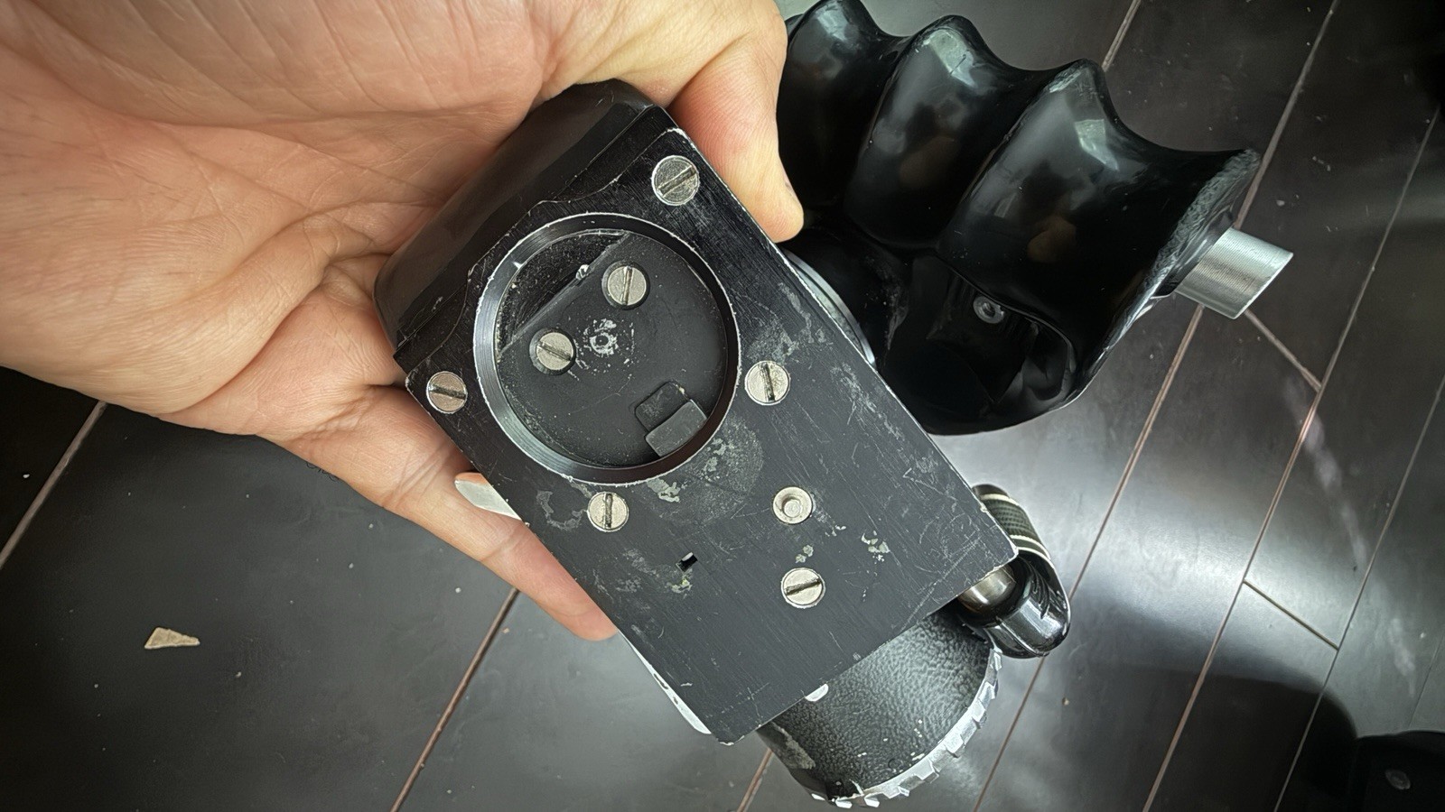 Bolex hand grip for Bolex H16 Reflex camera EBM camera
