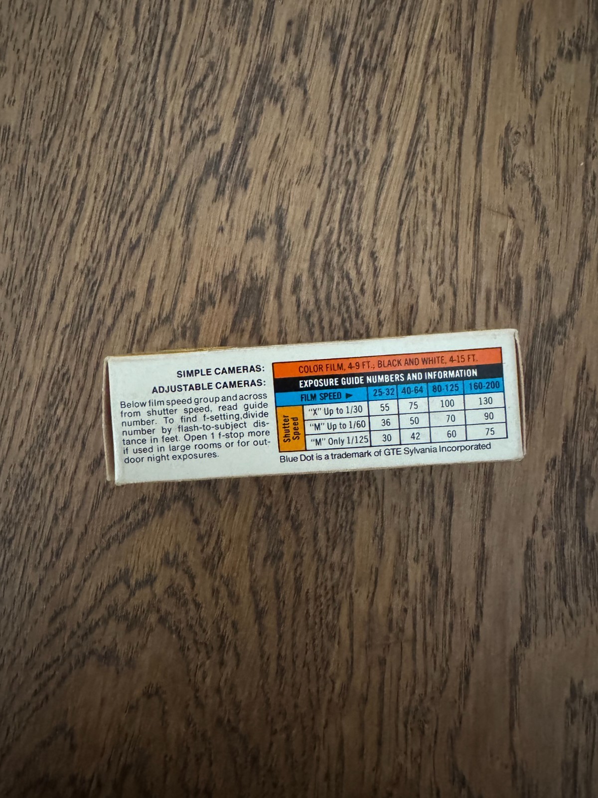 Vintage Sylvania Flashcubes BlueDot