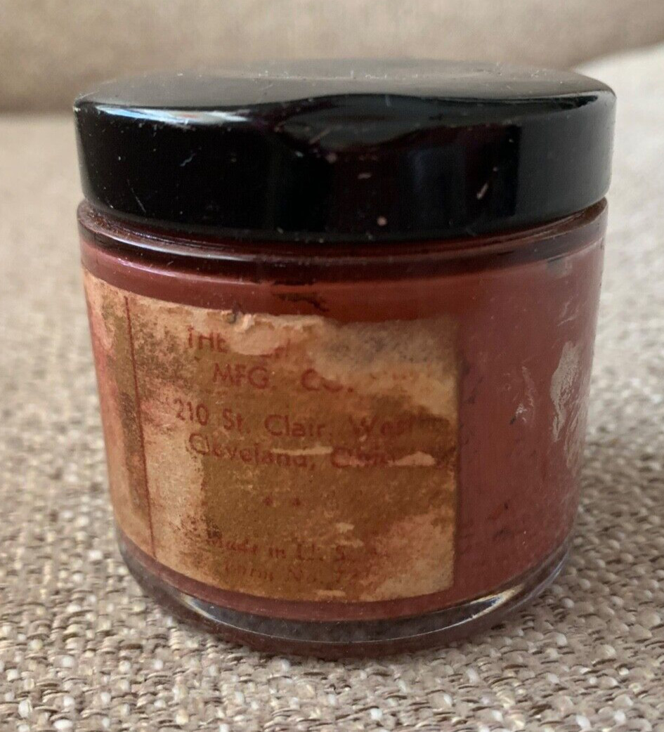Antique Crafting Negative Opaque Photography/Artist Chemical Bottle Jar RARE