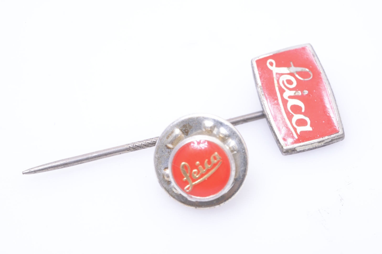 ✅ LEICA TIE PINS M, R & SCREW MOUNT ADVERTISING *NICE & ORIGINAL*