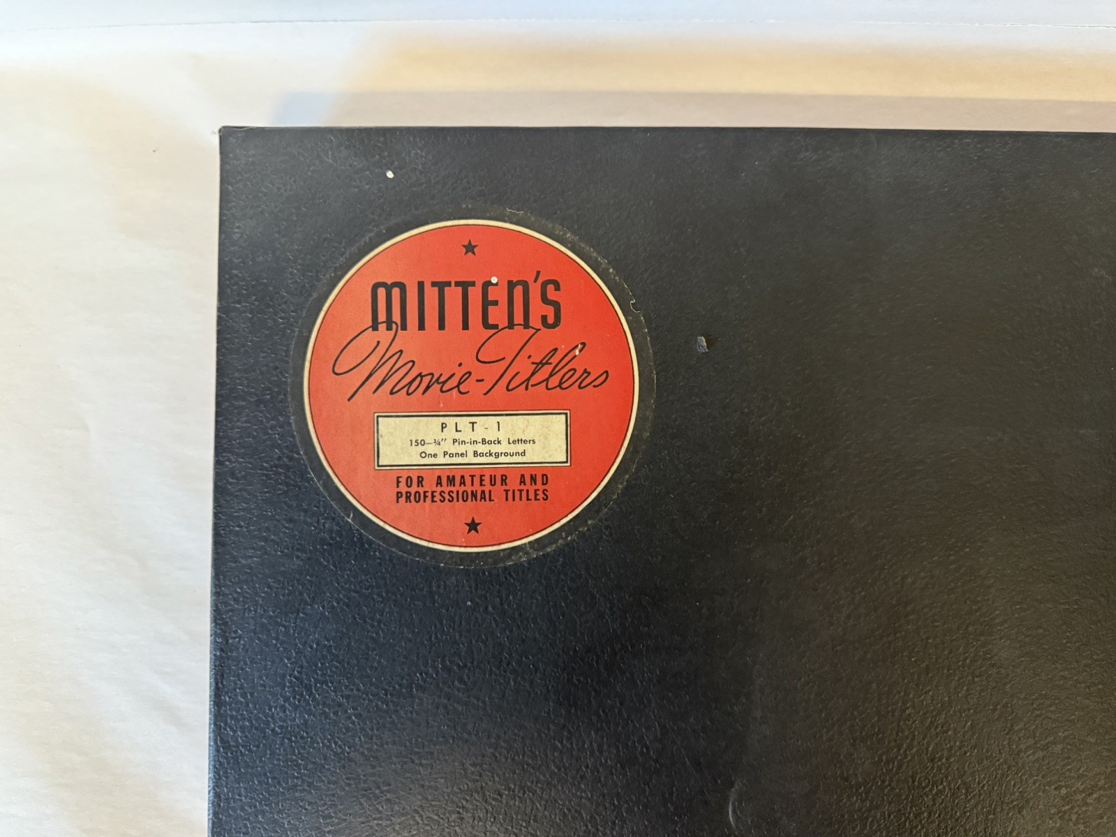 Mittens Professional Movie Titlers Set PLT-1 Vintage BRAND NEW!