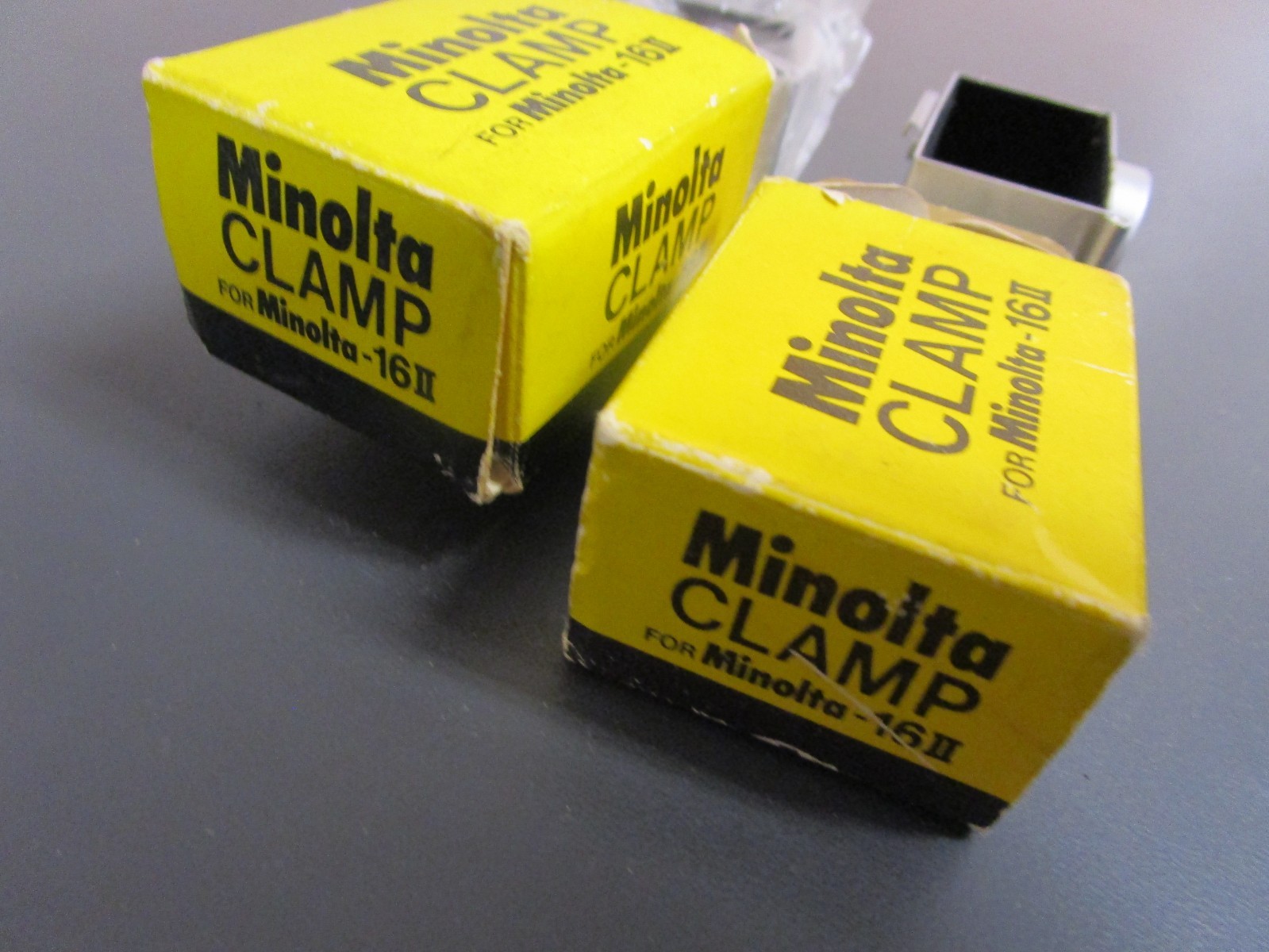 2 Minolta Flash Clamps for Minolta-16 II Camera New Old Stock