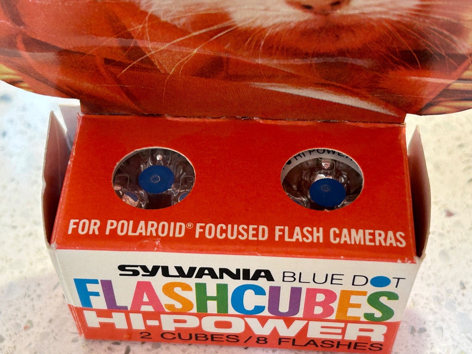 Vintage SYLVANIA Blue Dot Flashcubes Hi-Power – 2 Cubes / 8 Flashes In Package