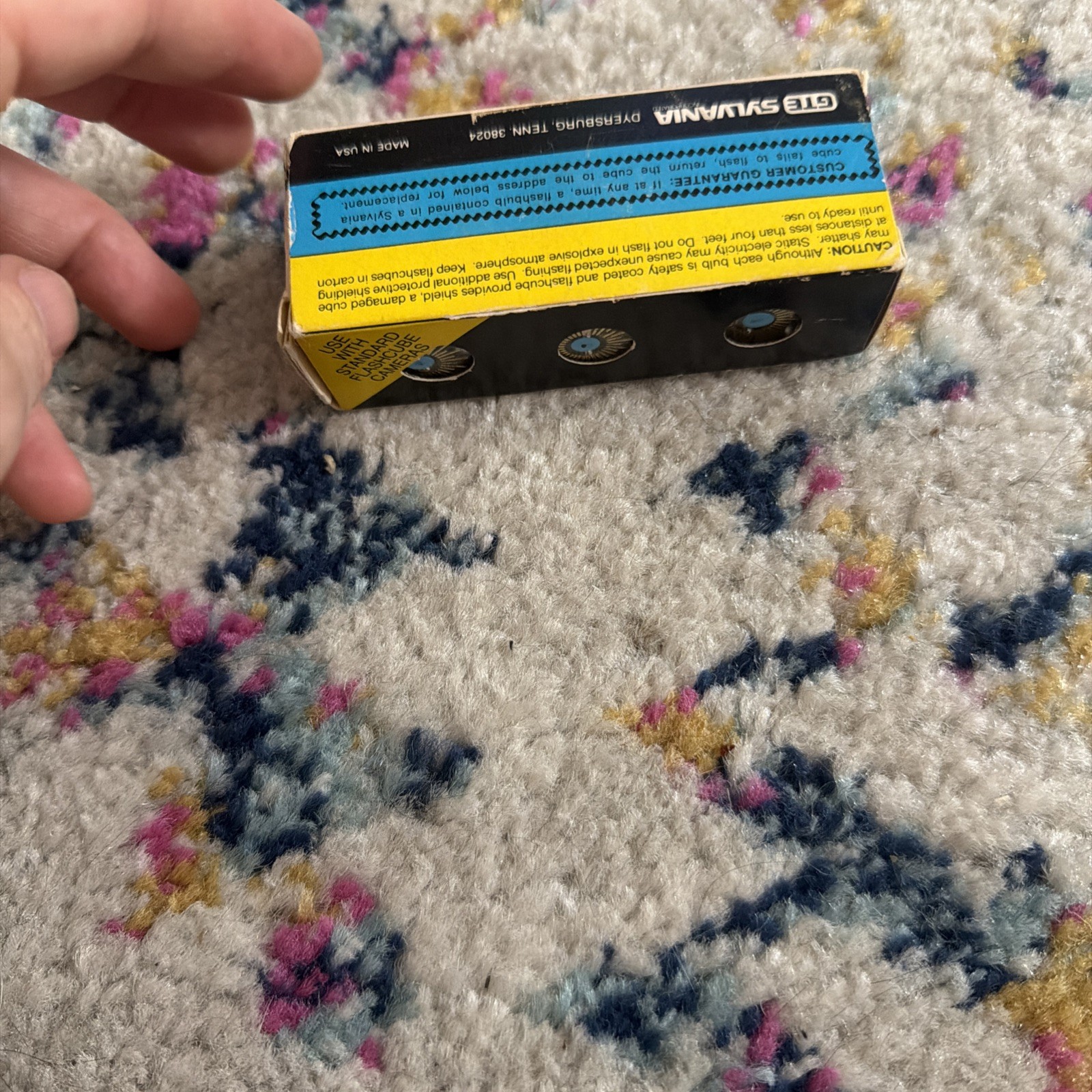 Sylvania Blue Dot Flashcubes 3 Cubes/ 12 Flashes Vintage NEw Old Stock