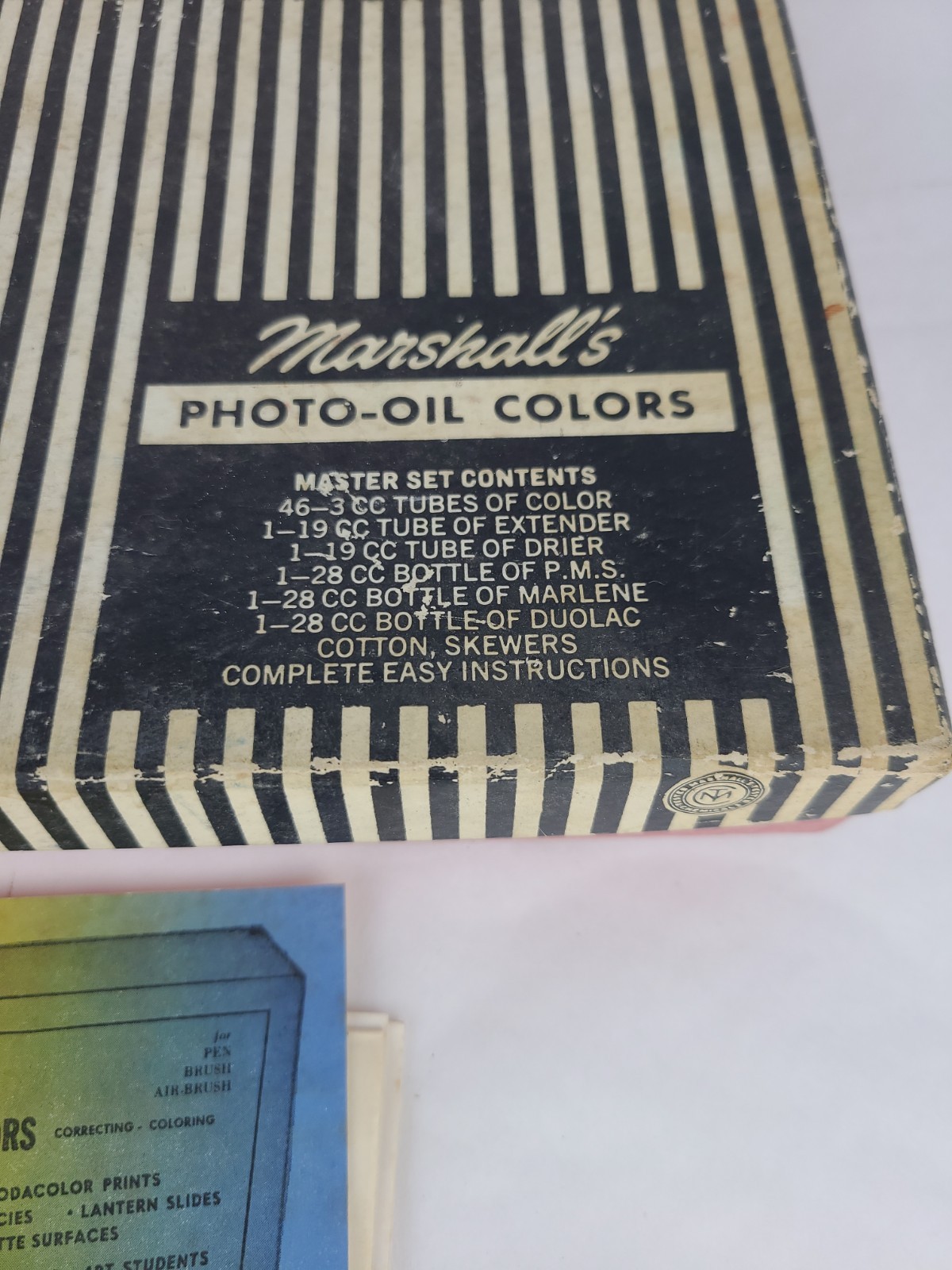 Vintage Marshall’s Photo Oil Colors Art Kit Hobby Prop – See Photos