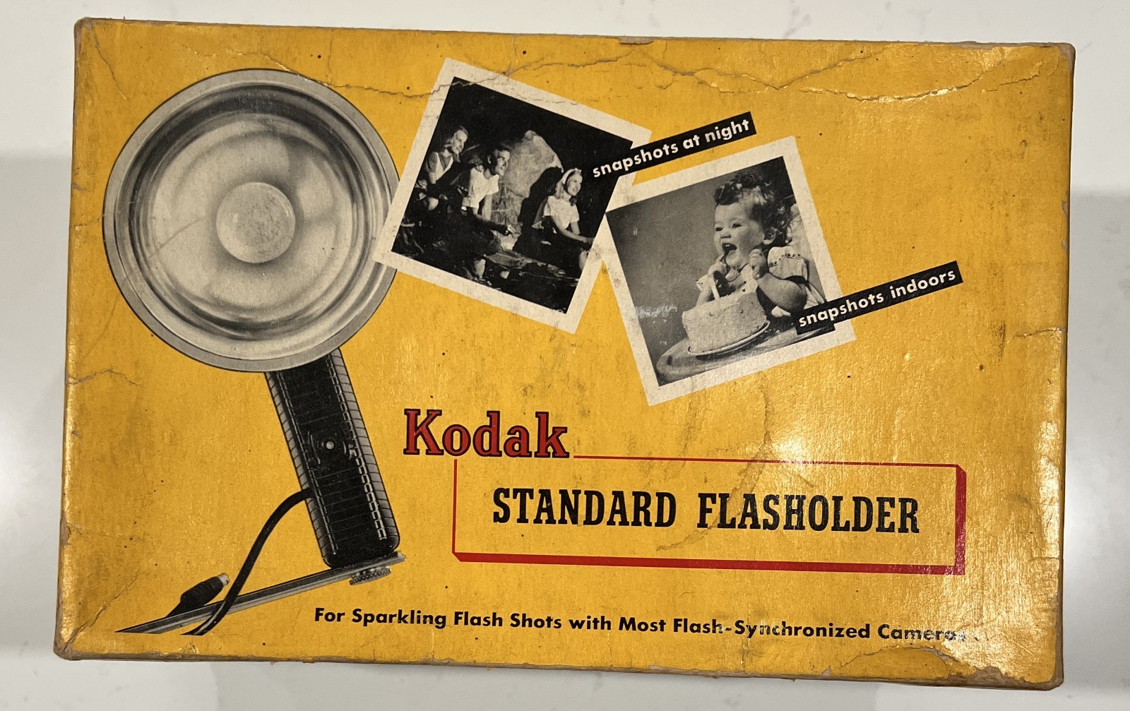 Vintage Kodak Standard Flasholder Orig Box And Instructions