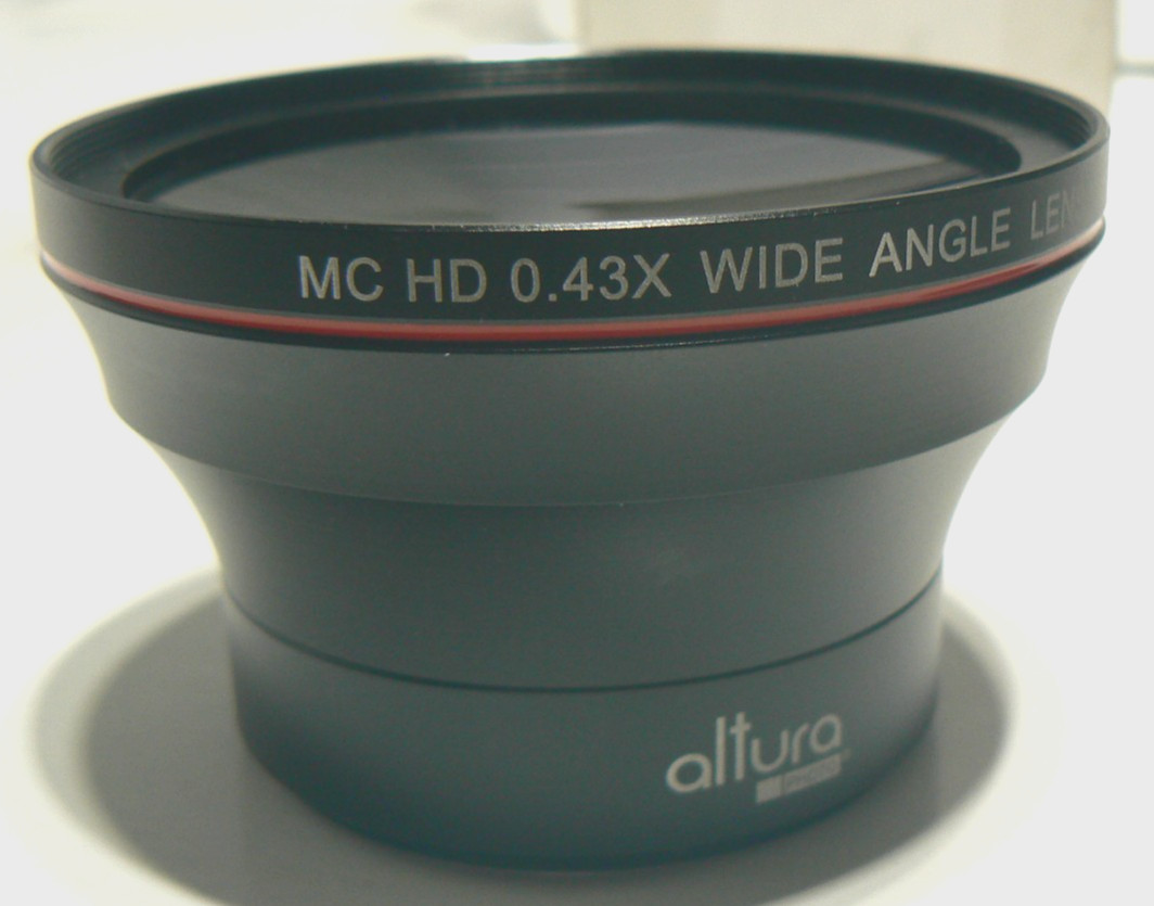 Altura Photo 58mm MC HD 0.43X Wide Angle Super Macro Threaded Lens +Both Caps