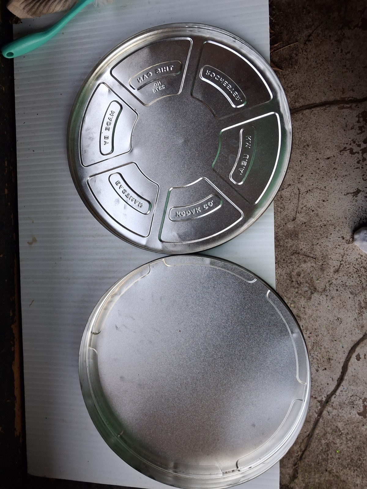 Vintage Large 15” EASTMAN KODAK CO. NO. 2373 Metal Film Reel Tin Canister