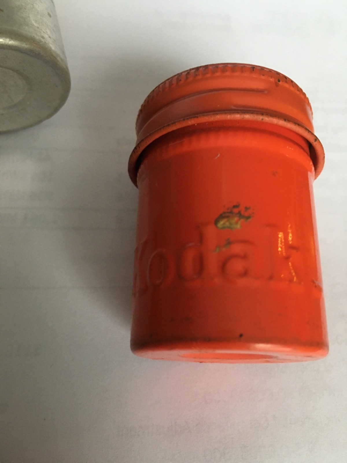 Vintage Film Canisters Lot of 3 Total-2 Kodak & 1 Unbranded