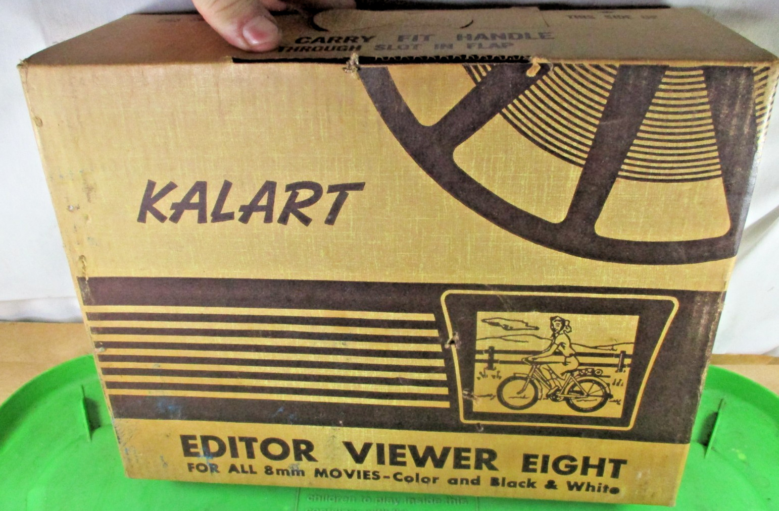 Kalart 8mm Film Movie Editor Viewer Eight w Original Box 1960’s Tested=Good