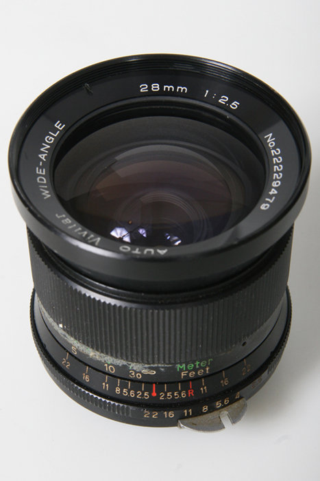 Vivitar 28mm f2.5 Wide Angle Lens – Nikon Non AI Mount manual focus