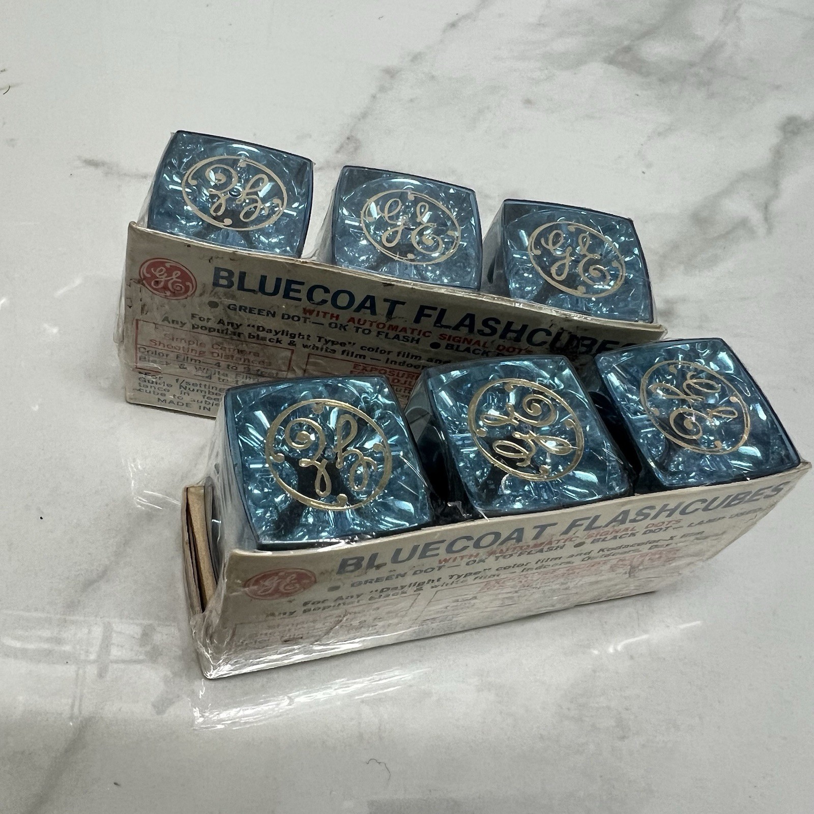 NEW Vintage General Electric Bluecoat Flashcubes For Camera 2 pack, see photos