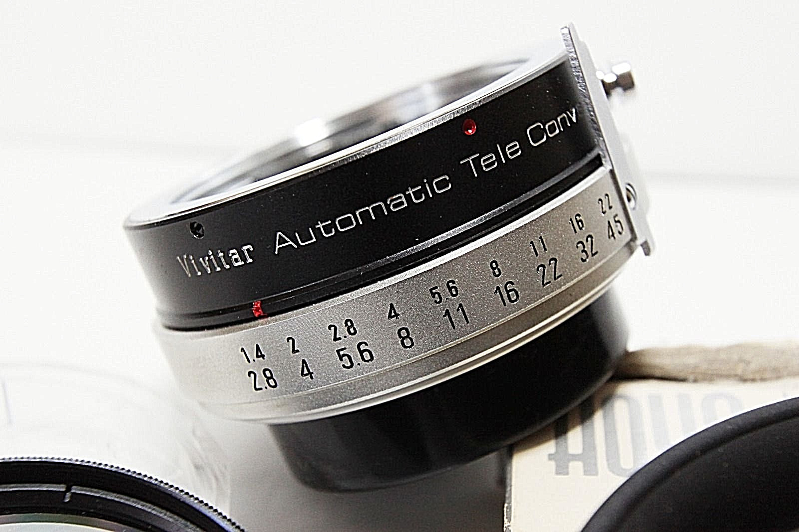 Film Camera Accessories 35MM 2X Teleconverter Lens Filter Hood MD Mount Vintage