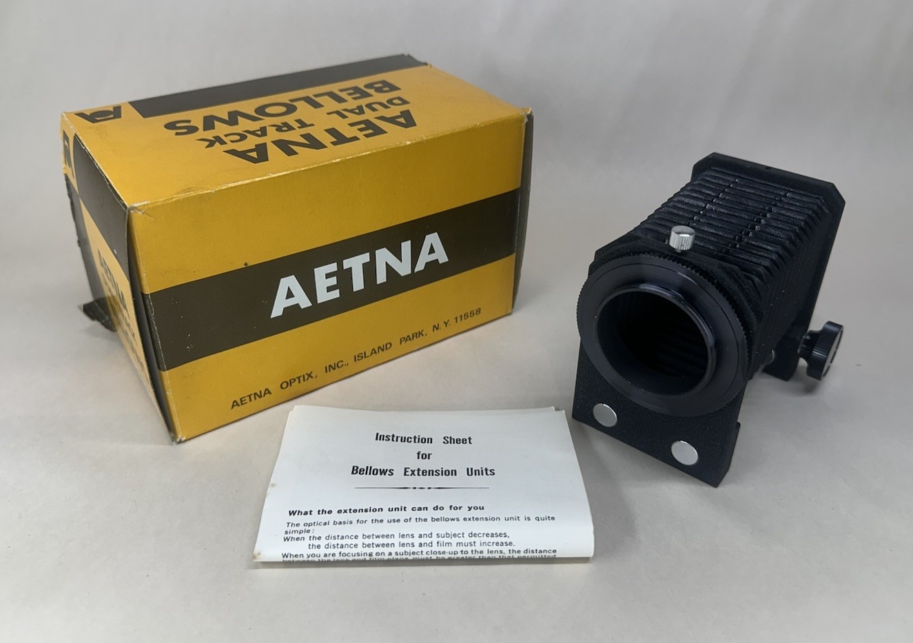 Aetna Dual Track Bellows for Pentax 35mm Film Camera Vintage Lens Adapter