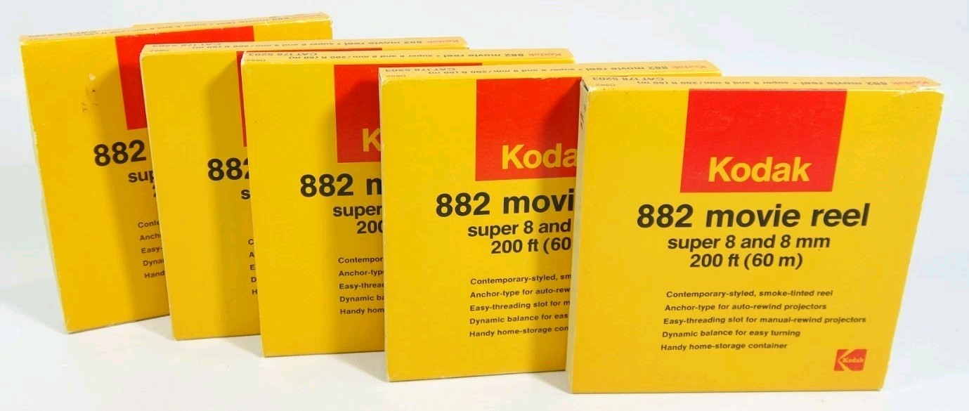 5 Kodak 882 Super 8mm and 8mm Movie Reals