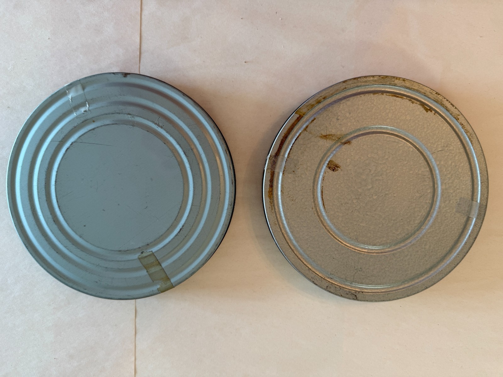 Vintage Metal Film Reels & Canisters — Lot of 2