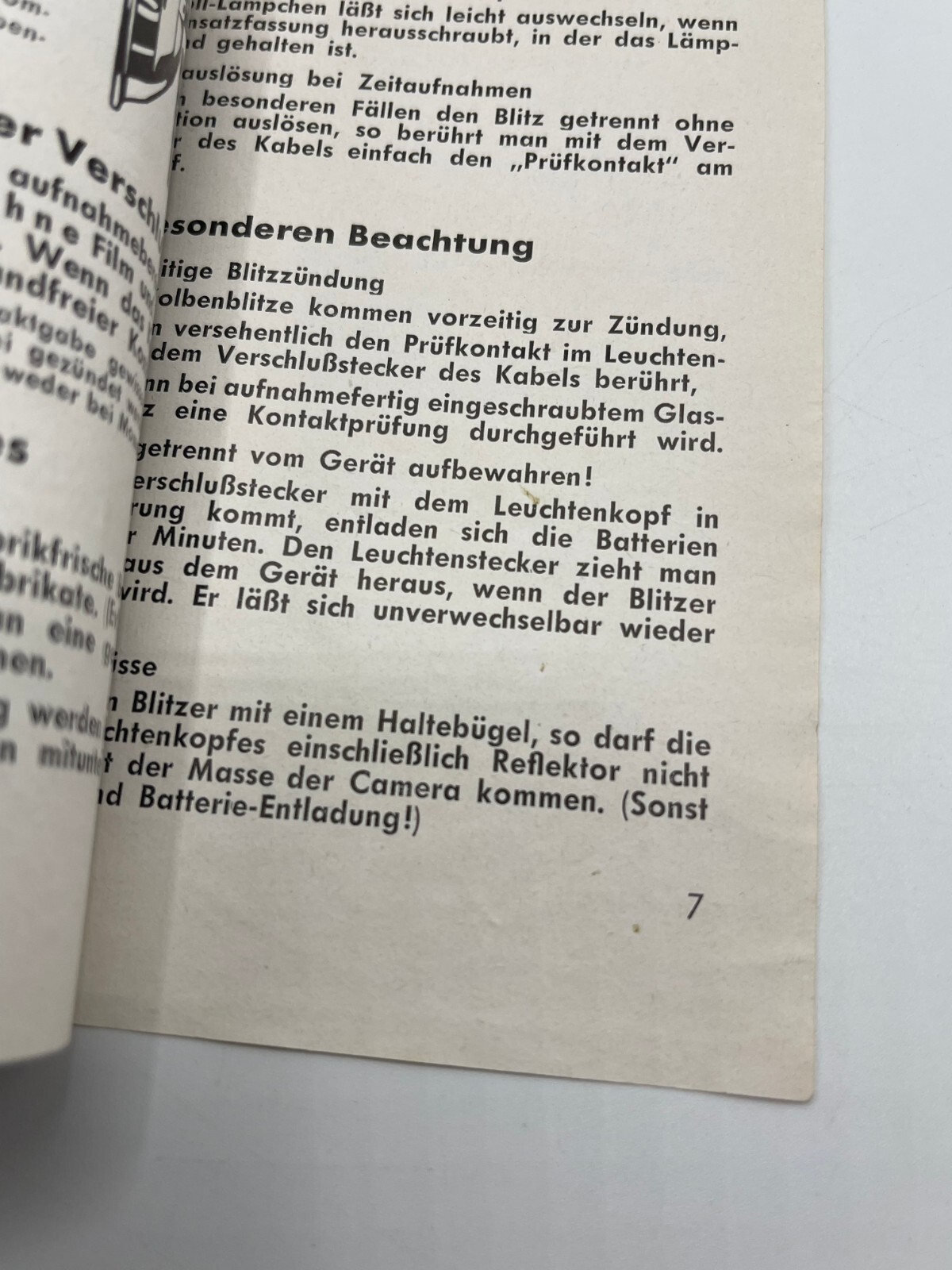 Agfa Synchro Blitzer Gebrauchsanweisung Flash Manual Germany Vintage Camera