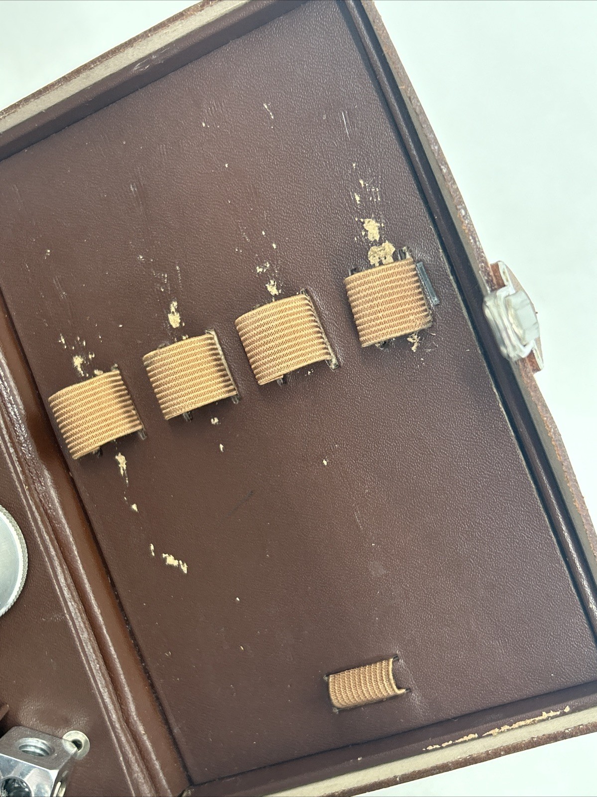 Vintage ROWI Camera Gear Stand Mounting Accessories W/Hard Leather Case Germany