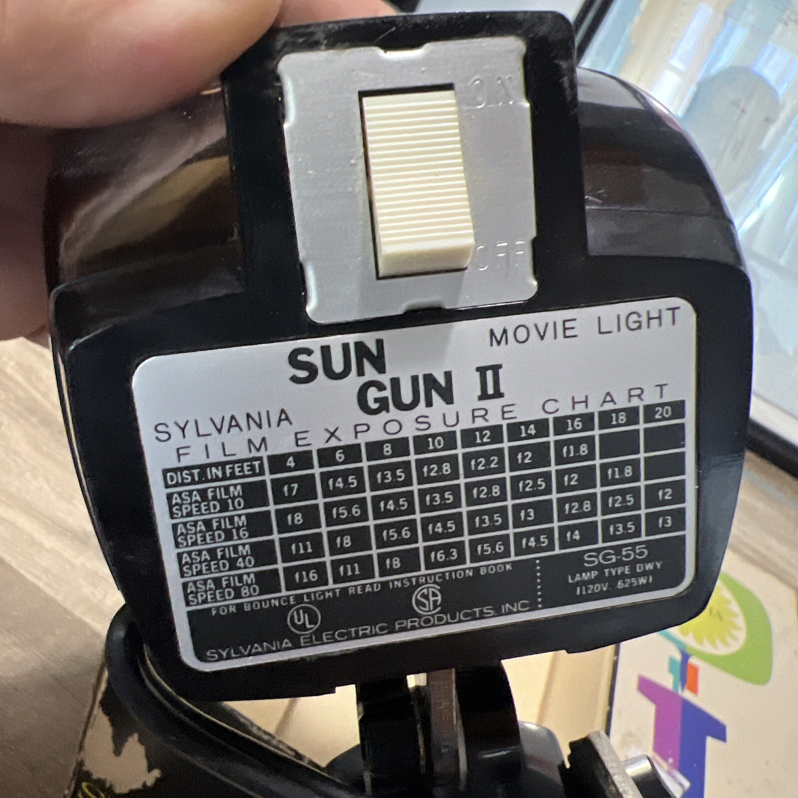 Vintage Sylvania Sun Gun II Movie Light w/Original Box Model SG-55