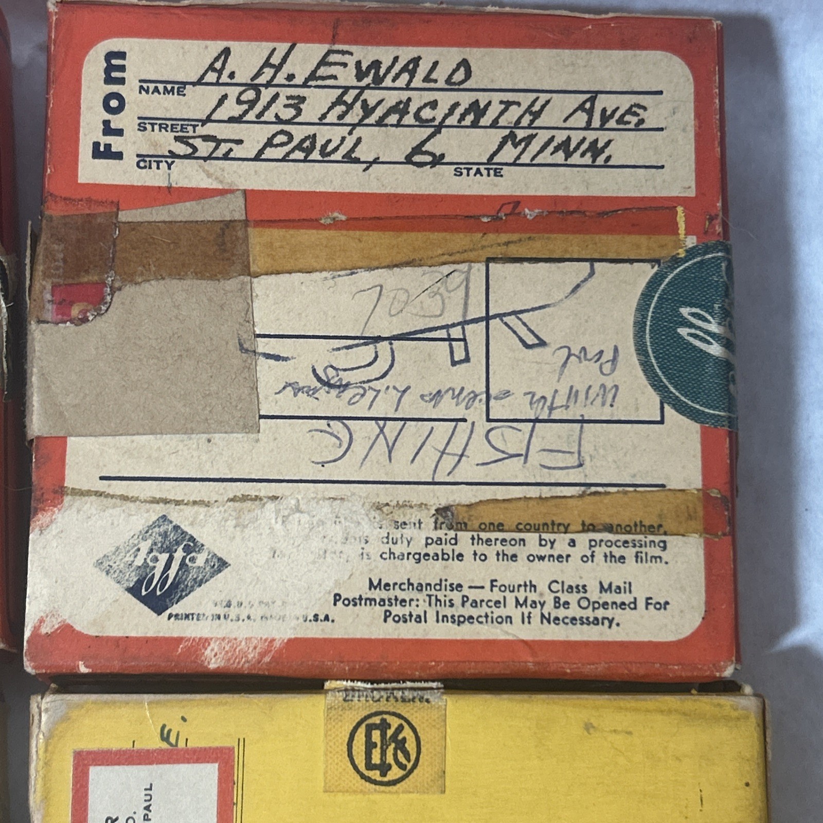 Vintage Lot Of 5 Agfa 16mm Reversible Cine-Film Reels With Boxes, Bear Hunting