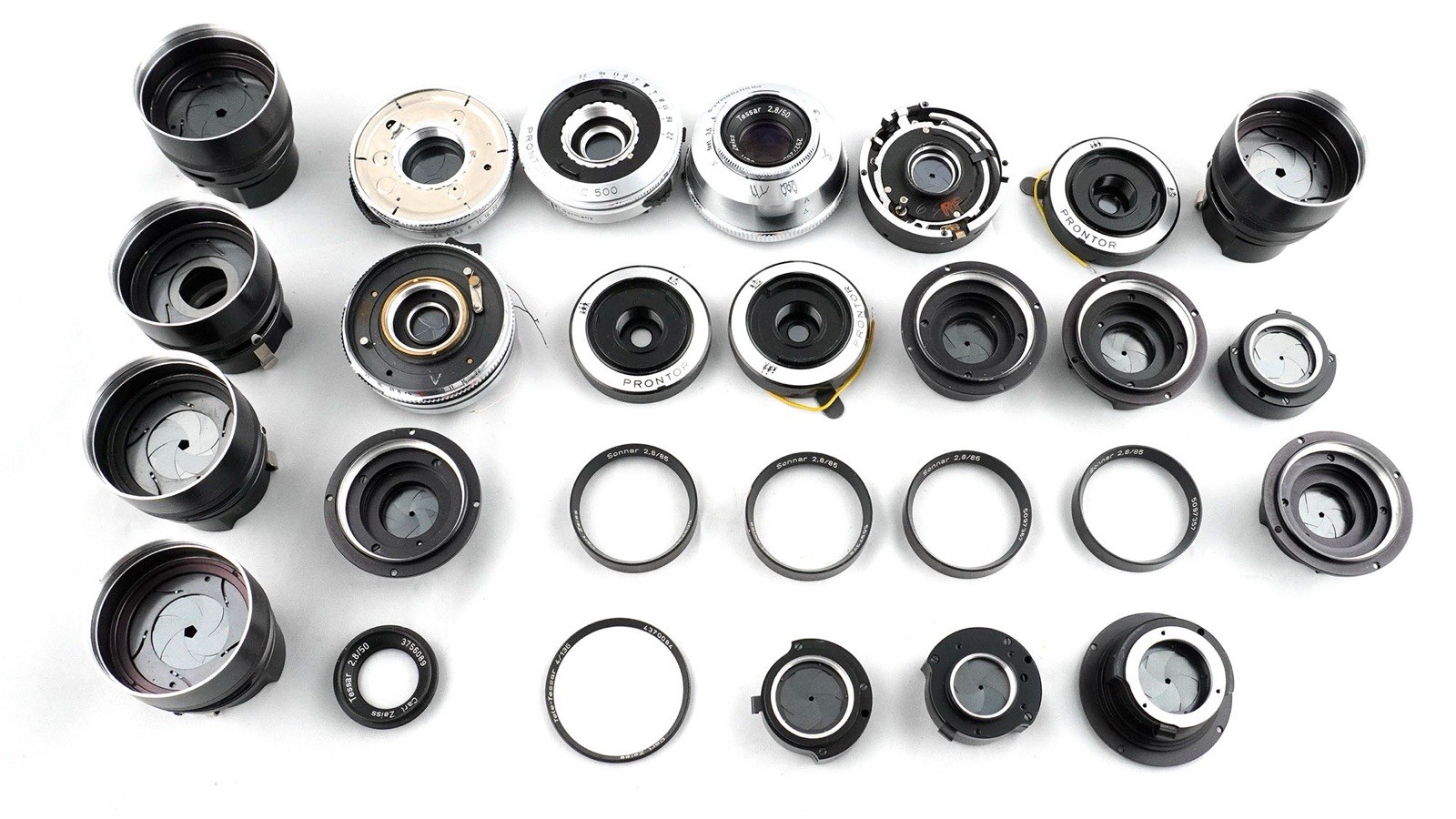 Vintage Prontor Compur Shutter Lens Parts Lot 70 Zeiss Ikon Voigtlander Repair