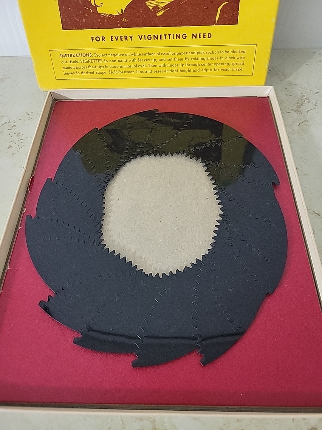Vintage Willo Variable Vignetter Photography Filter for Camera in Box