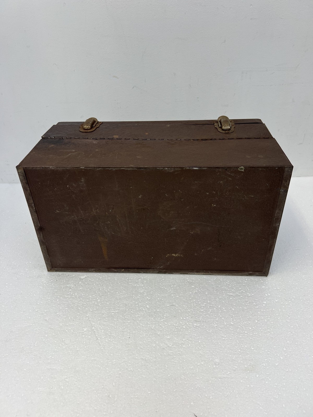 Vintage Metal 8MM Film Reel Storage Box Case USA S-K Tool steel Sherman Klove